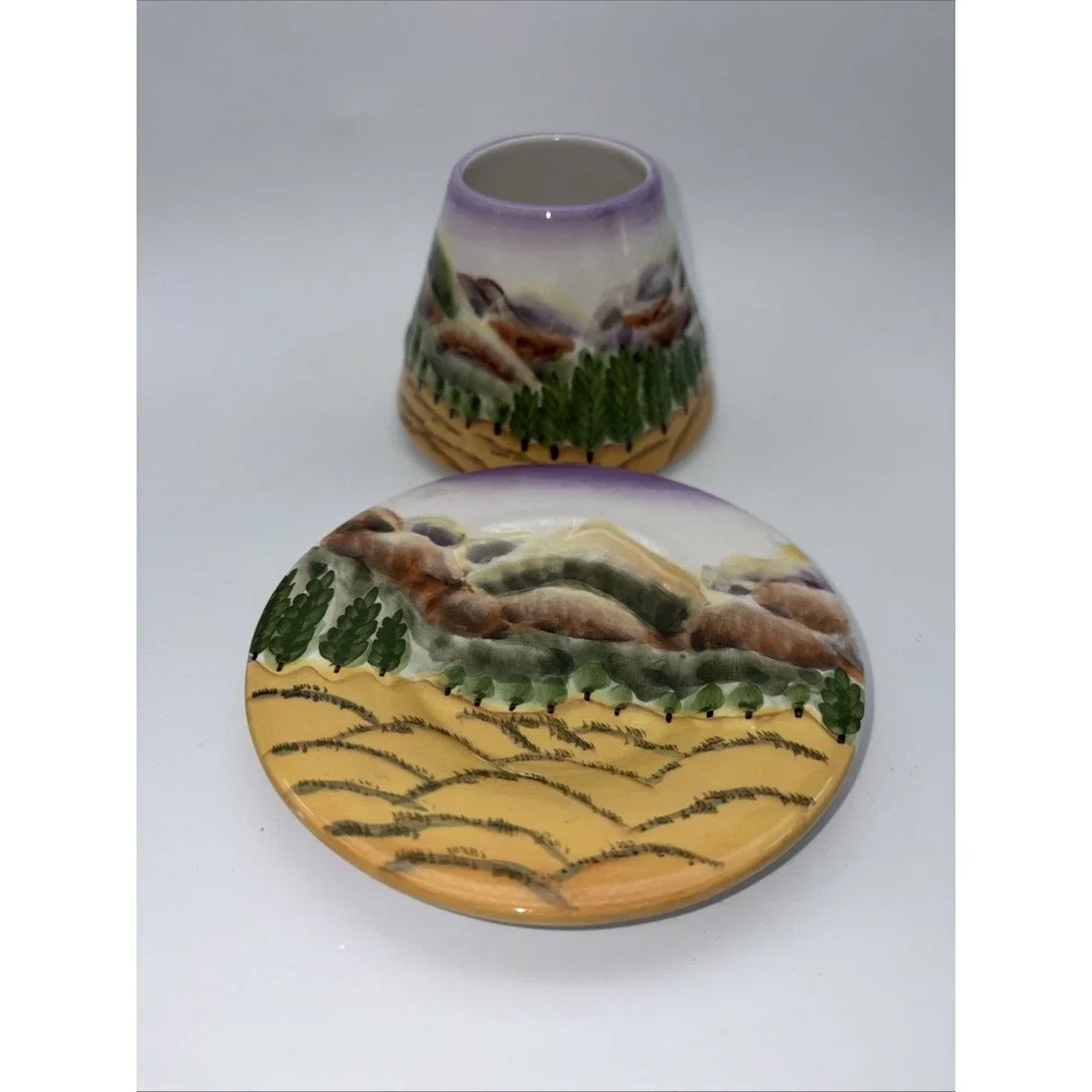 Yankee Candle Countryside Style Sm Under Plate & Shade Set Item #1046185